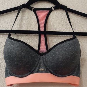 XOXO Peach & Gray Sports Bra